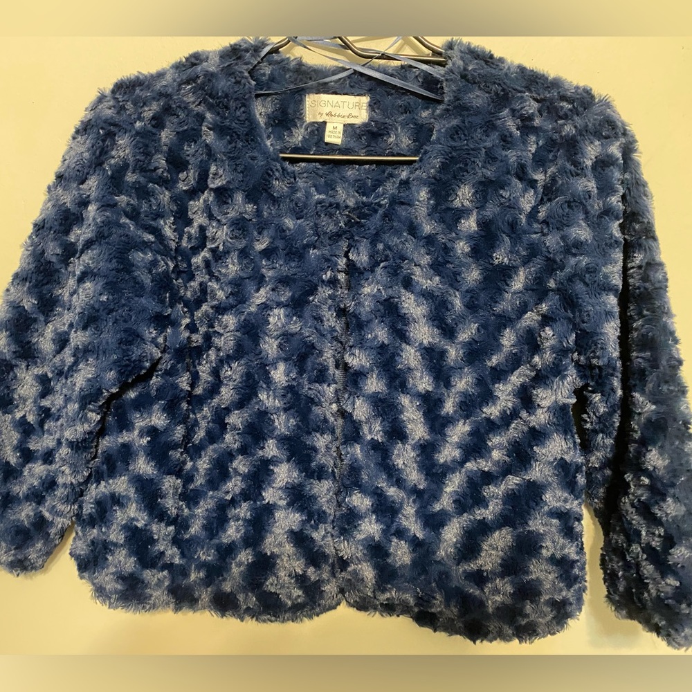 Signature by Robbie Bee Navy Textured Outerwear